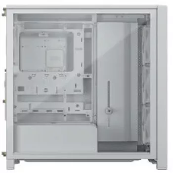 PC korpuss Mid-Tower CORSAIR FRAME 4000D RS Wood White/Oak, ATX, rūdīts stikls