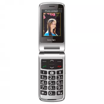 Beafon SL645 LTE Großtasten-Klapphandy 4G Senioren-Telefon Schwarz-Silber 2,8