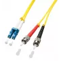 Lindy 5.0m OS2 LC - ST Duplex InfiniBa šķiedras optikas kabelis