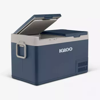 Elektriskā dzesēšanas kaste Cool Box Igloo ICF 80DZ 83 L (AC/DC, 100–240 V) Zila/Pelēka