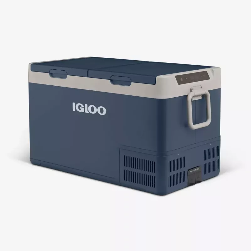 Elektriskā dzesēšanas kaste Cool Box Igloo ICF 80DZ 83 L (AC/DC, 100–240 V) Zila/Pelēka
