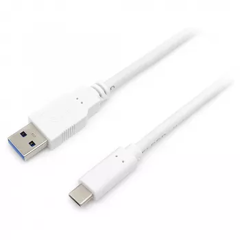 USB 3.2 Gen 1 C uz A kabelis EQUIP 0.5 m 5 Gbps Balts (USB-C uz USB-A, niķelēti kontakti)