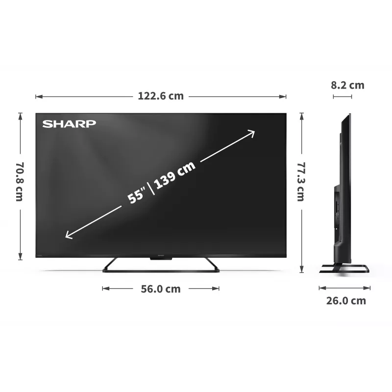 Sharp 55HR7465 55 collu LED LCD 4K televizors
