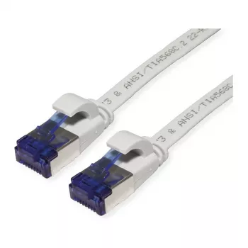 VALUE Patch Cable Cat.6A (Class EA) FTP, īpaši plakans, Pelēks, 2 m