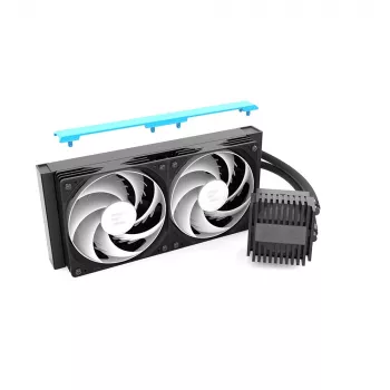 ZALMAN ALPHA2 V2 A24 240 mm CPU šķidruma dzesētājs — slēgta cikla AIO, melns