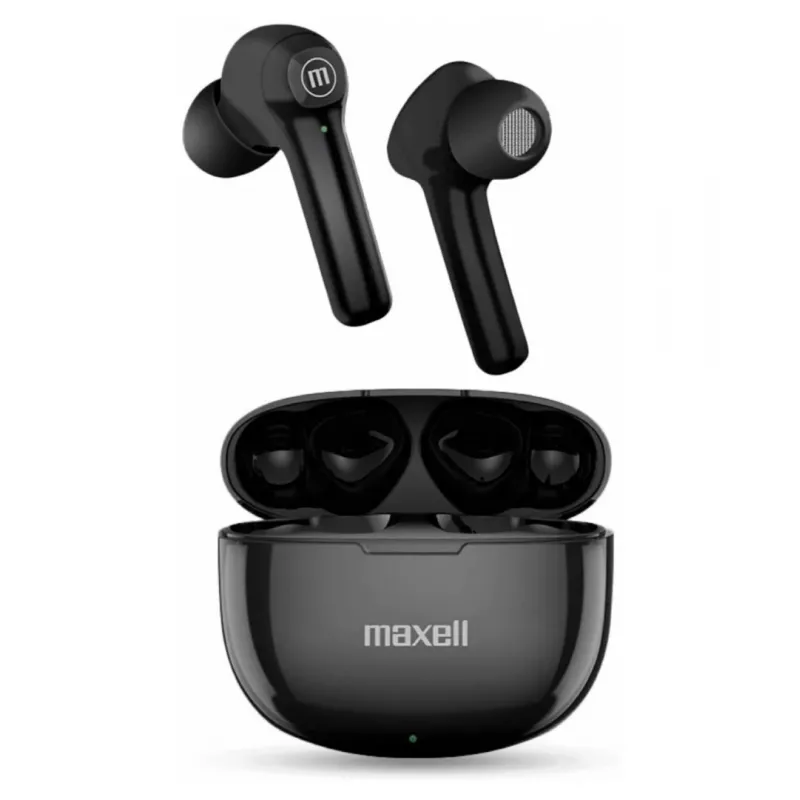 Maxell Dynamic+ bezvadu austiņas ar uzlādes futrāli Bluetooth melnas