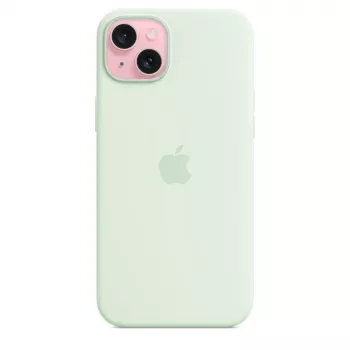 Silicone Maciņš ar MagSafe Apple iPhone 15 Plus — Silikons, Piparmētru, 6,7 collu iPhone 15 Plus