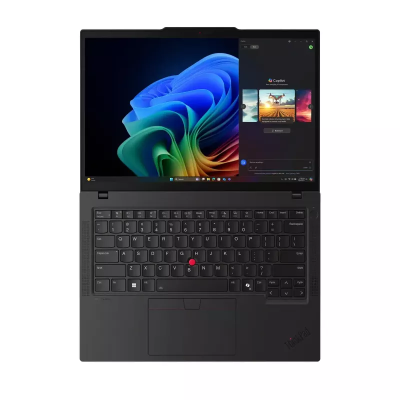 Portatīvais dators Lenovo ThinkPad T14 Gen 6 (AMD) — AMD Ryzen AI 5 PRO 340, 14 collu WUXGA, 32 GB DDR5, 512 GB SSD, Windows 11 Pro, Melns