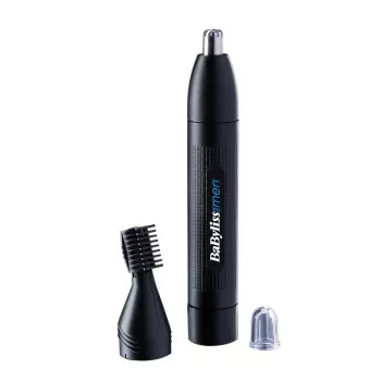 Precīzijas trimeris degunam un ausīm BABYLISS E652E, melns, AA baterija