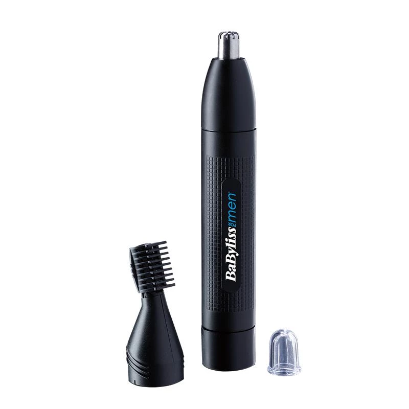 Precīzijas trimeris degunam un ausīm BABYLISS E652E, melns, AA baterija