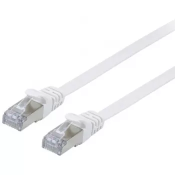 Tīkla kabelis Equip Cat.6A U/FTP plakanais savienojuma kabelis RJ-45 10m Balts