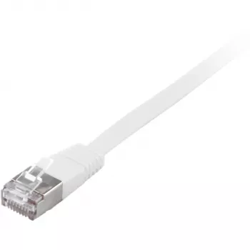 Tīkla kabelis Equip Cat.6A U/FTP plakanais savienojuma kabelis RJ-45 10m Balts