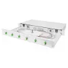 Šķiedru optikas sadales kārba DIGITUS DN-96330/9APC 1U, 6x LC-APC DX, OS2, polimērs/tērauds, gaiši pelēka