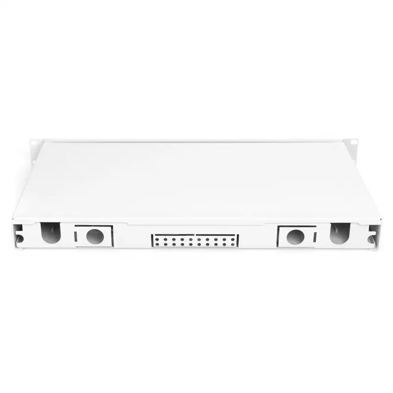 Šķiedru optikas sadales kārba DIGITUS DN-96330/9APC 1U, 6x LC-APC DX, OS2, polimērs/tērauds, gaiši pelēka