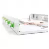 Šķiedru optikas sadales kārba DIGITUS DN-96330/9APC 1U, 6x LC-APC DX, OS2, polimērs/tērauds, gaiši pelēka