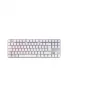 Mehāniskā spēļu tastatūra Cherry MX 8.2 TKL Wireless RGB – bez ciparu bloka, RF + Bluetooth, AZERTY, 88 taustiņi, Balta