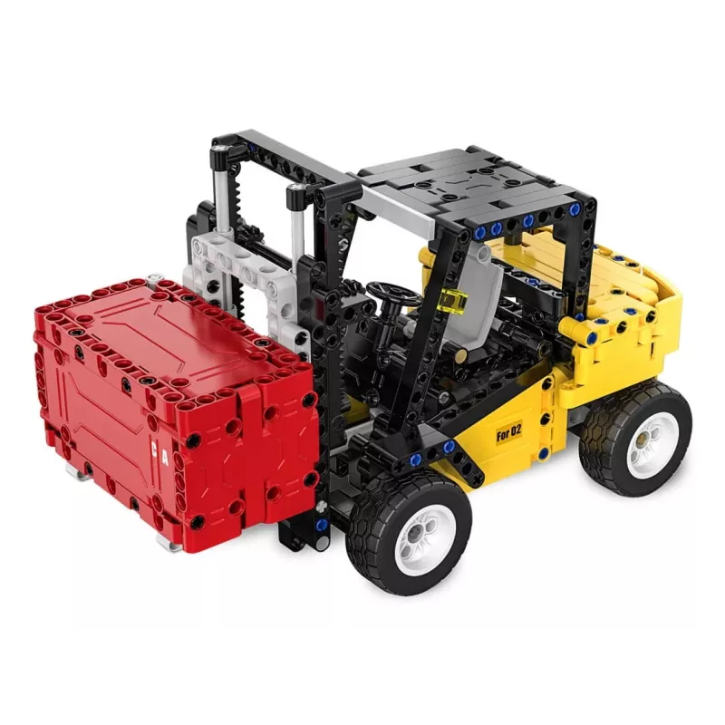 Pacēlājs Jamara CaDA Bricks — bērnu pacēlājs, 388 detaļas, melns/sarkans/dzeltens, 8+ gadiem