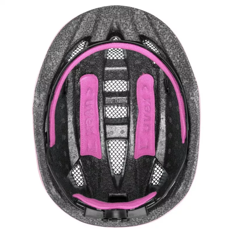 Bērnu aizsargķivere UVEX kid 2 cc Multicolour Pink, cietā čaula, matēta apdare