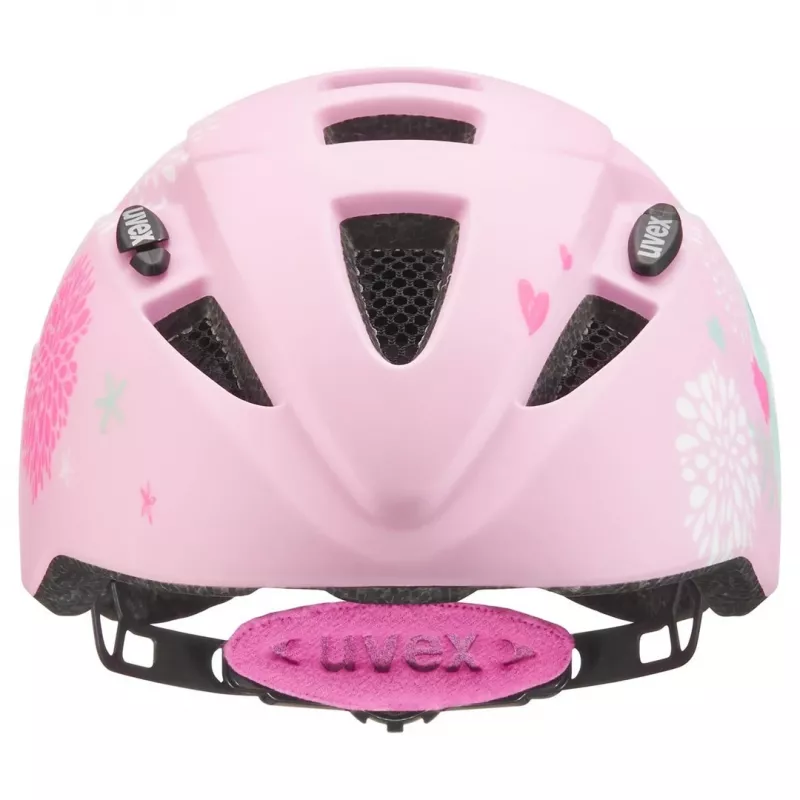 Bērnu aizsargķivere UVEX kid 2 cc Multicolour Pink, cietā čaula, matēta apdare