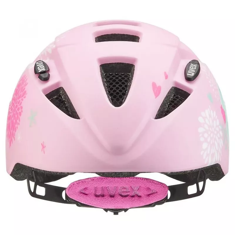Bērnu aizsargķivere UVEX kid 2 cc Multicolour Pink, cietā čaula, matēta apdare