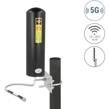Antena DELOCK 10037 5G LTE omnidirekcionāla, SMA savienotājs, pastiprinājums 3–5 dBi