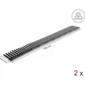 Putnu barjera fotoelementu sistēmām DELOCK 1 m, 2 gab., brūna, 122 mm