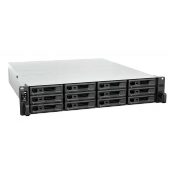 NAS Rack Synology RS2423RP+II (Rack 2U) AMD Ryzen V1780B 8 GB DDR4, 12 nodalījumi, RAID, DiskStation Manager