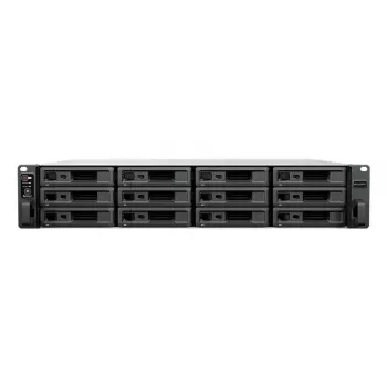 NAS Rack Synology RS2423RP+II (Rack 2U) AMD Ryzen V1780B 8 GB DDR4, 12 nodalījumi, RAID, DiskStation Manager