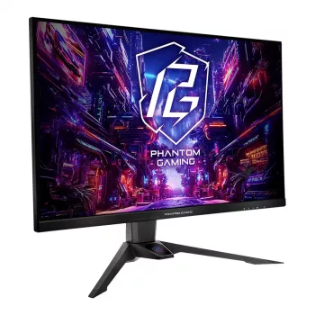 Monitors ASRock PG32QFT 32 collas QHD (2560×1440) IPS LED, 1 ms, 180 Hz, VESA, augstuma regulējams, melns
