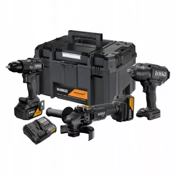 DEWALT Komplekts COMBO 18V DCK3222MP2T (DCD86M, DCF99M, DCG45M) 2x5,0Ah TSTAK MCLAREN