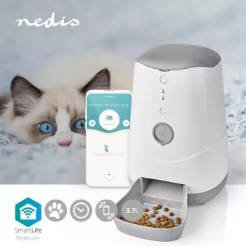 Nedis WIFIPET10CWT barības dozators mājdzīvniekiem 3,7 L ar Wi-Fi