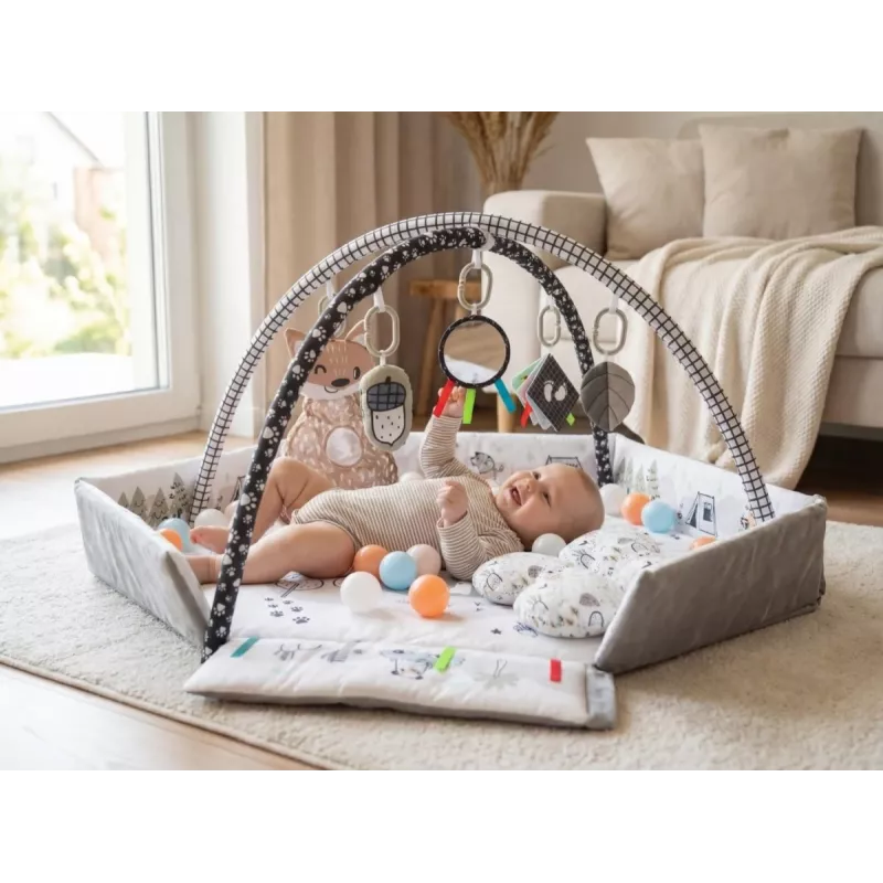 Milly Mally Baby Mat 5in1 Minky – Daudzfunkcionāls mazuļa paklājiņš 5-in-1