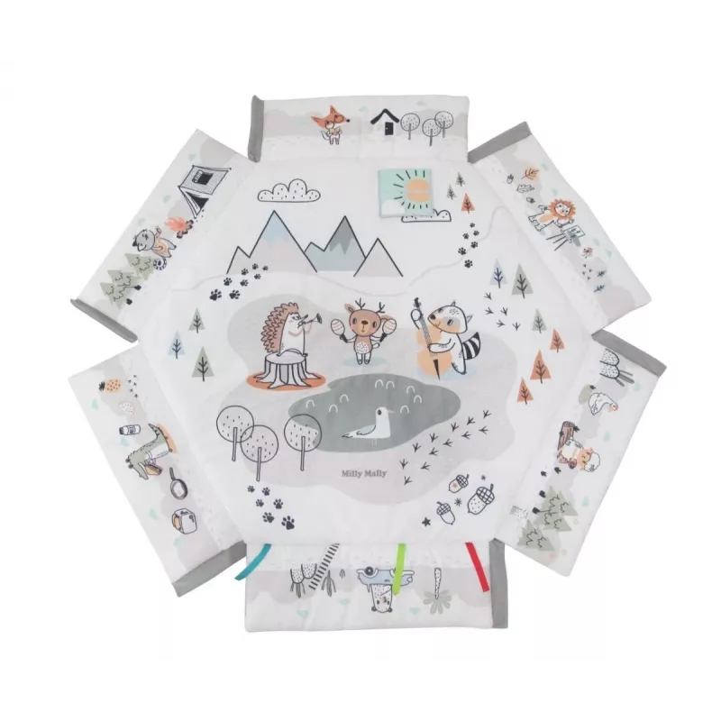 Milly Mally Baby Mat 5in1 Minky – Daudzfunkcionāls mazuļa paklājiņš 5-in-1