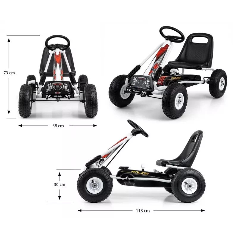 Milly Mally braucamais gokarts Thor balts