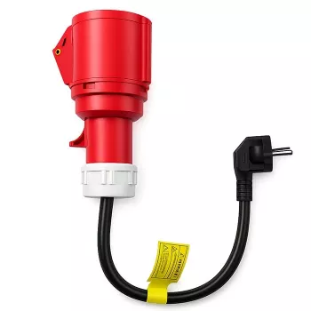 Strāvas adapteris QOLTEC CEE 16A 5P 400V uz SCHUKO 230V, modelis 52724