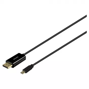 Kabelis SAVIO CL-207 USB-C uz DisplayPort 2,0 m, atbalsta DisplayPort 1.2