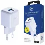 3MK Hyper GaN lādētājs 20W 1xUSB-A 1xUSB-C PD QC4+ balts