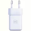 3MK Hyper GaN lādētājs 20W 1xUSB-A 1xUSB-C PD QC4+ balts