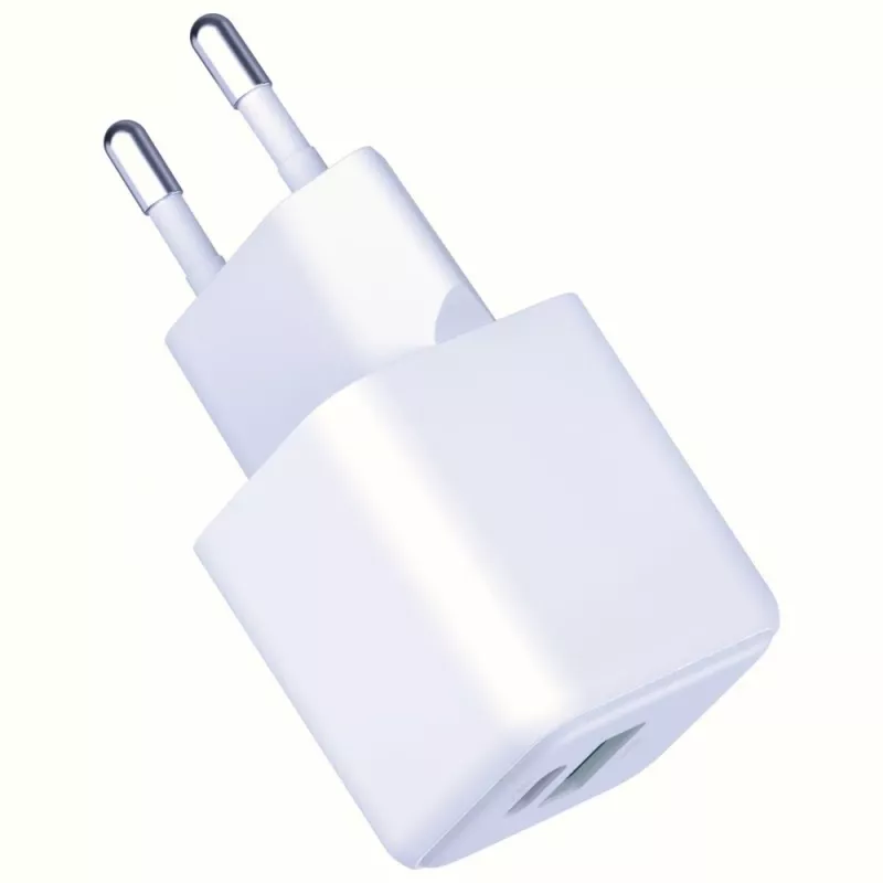 3MK Hyper GaN lādētājs 20W 1xUSB-A 1xUSB-C PD QC4+ balts