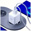 3MK Hyper GaN lādētājs 20W 1xUSB-A 1xUSB-C PD QC4+ balts