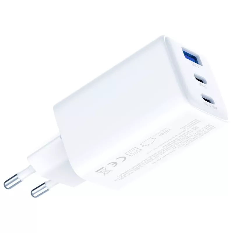 3MK Hyper GaN 65W QC4+ lādētājs — USB GaN ātrais lādētājs 65W ar QC4+ atbalstu