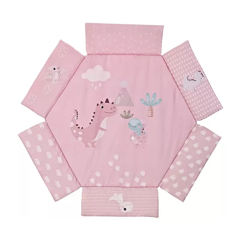 Izglītojošs rotaļu paklājiņš Dino Pink TinyMini rozā