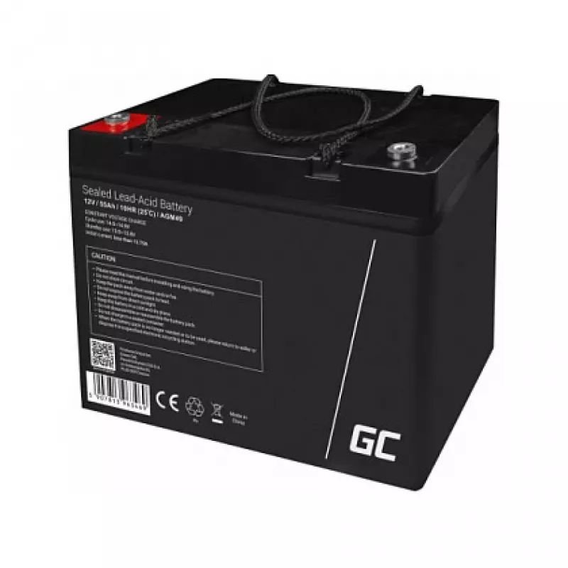 AGM Akumulators Green Cell AGM49 55 Ah 12 V Jūras un Atpūtas