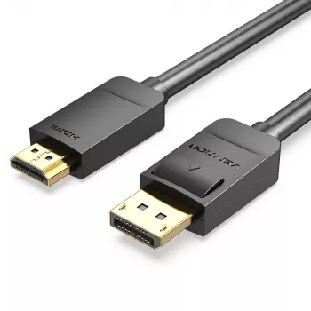 Kabelis DP uz HDMI 2m Melns Vention