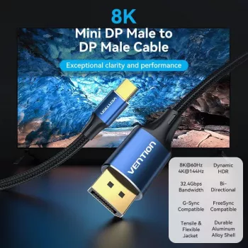 Kabelis Mini DP uz DP 2m/ZILS Hcflh Vention