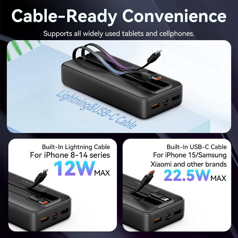 Power Bank USB 20000mAh 22.5W Balts FHPW0 Vention