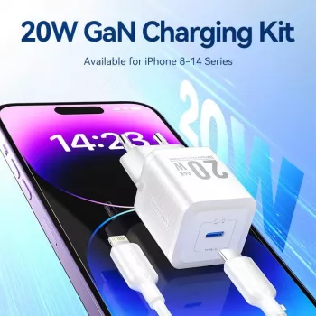 Mobilais lādētājs sienas USB-C/20W TZ-FEPW0-EU-02 Vention
