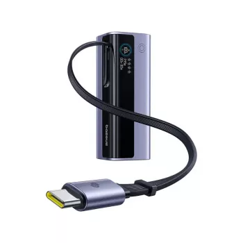 Pārnēsājamais akumulators Baseus EnerGeek GR11 20000 mAh LiPo 145W, 2× USB-C + 1× USB-A, 20V, Melns