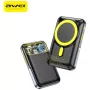 Powerbank Awei PA-10 10000mAh ar bezvadu uzlādi un statīvu Melns