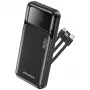 Powerbank Awei PA-91 10000mAh 22,5W PD 2xUSB-C + Kabelis Melns